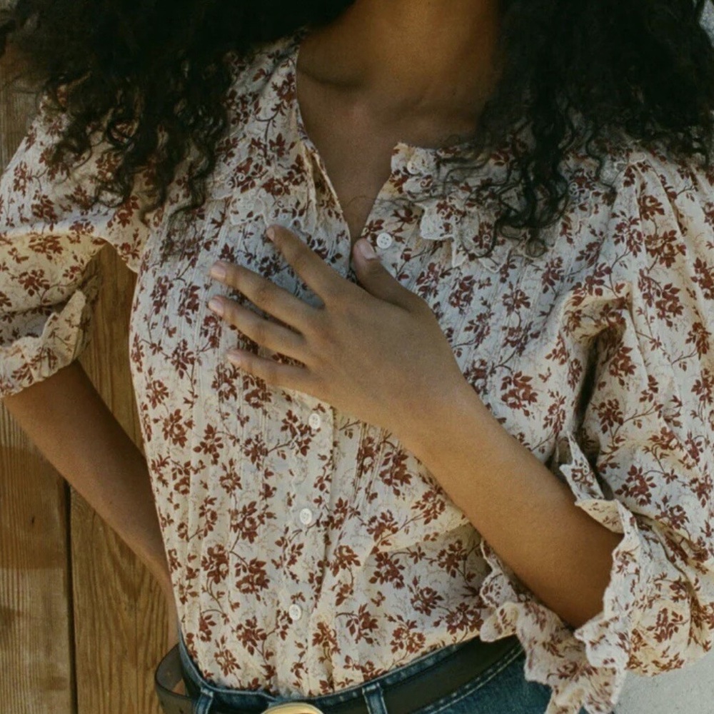 NWOT Doen Hickory Top Songbird Toile